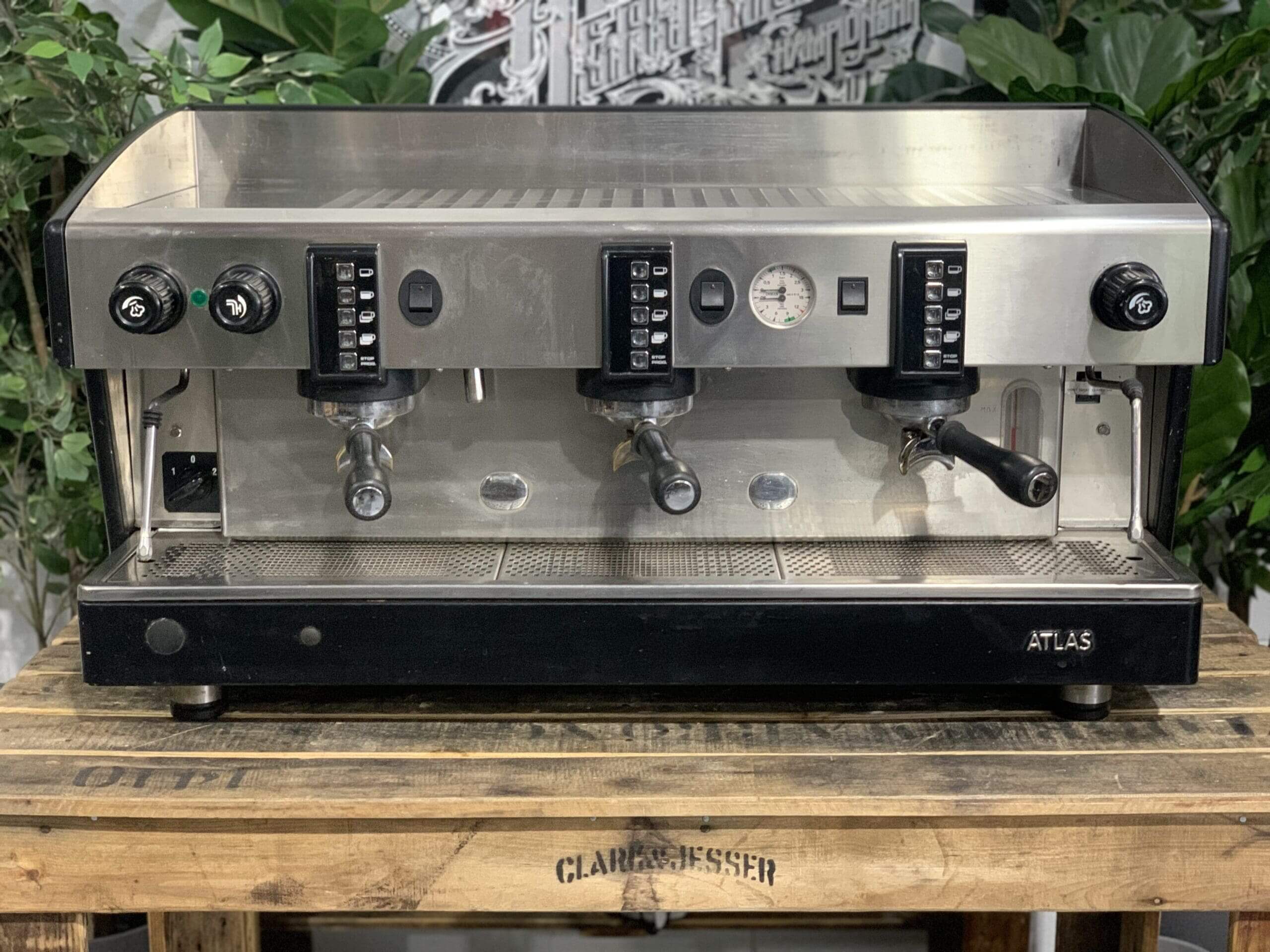 Wega Atlas EVD - 3 Group Commercial Espresso Machine - Black