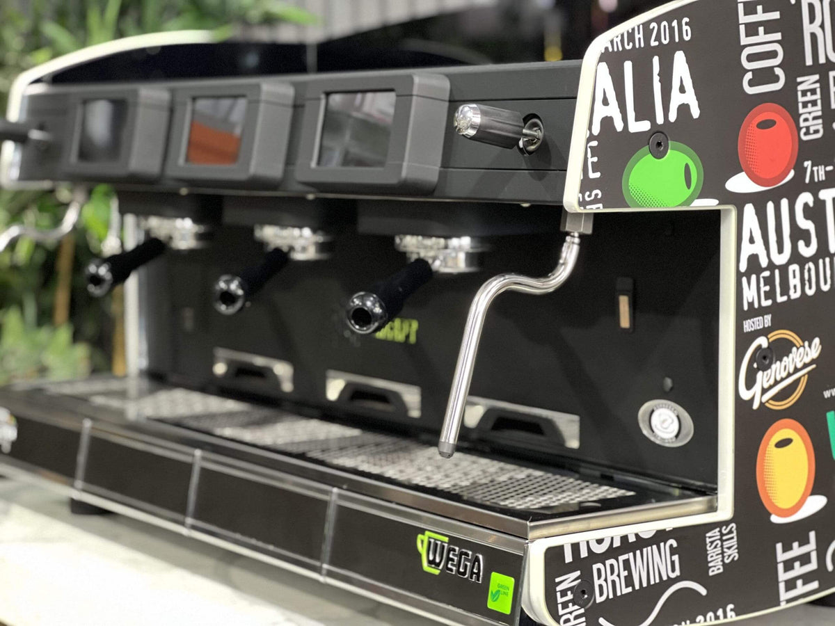 Wega My Concept & Wrap - 3 Group Commercial Espresso Machine - Black