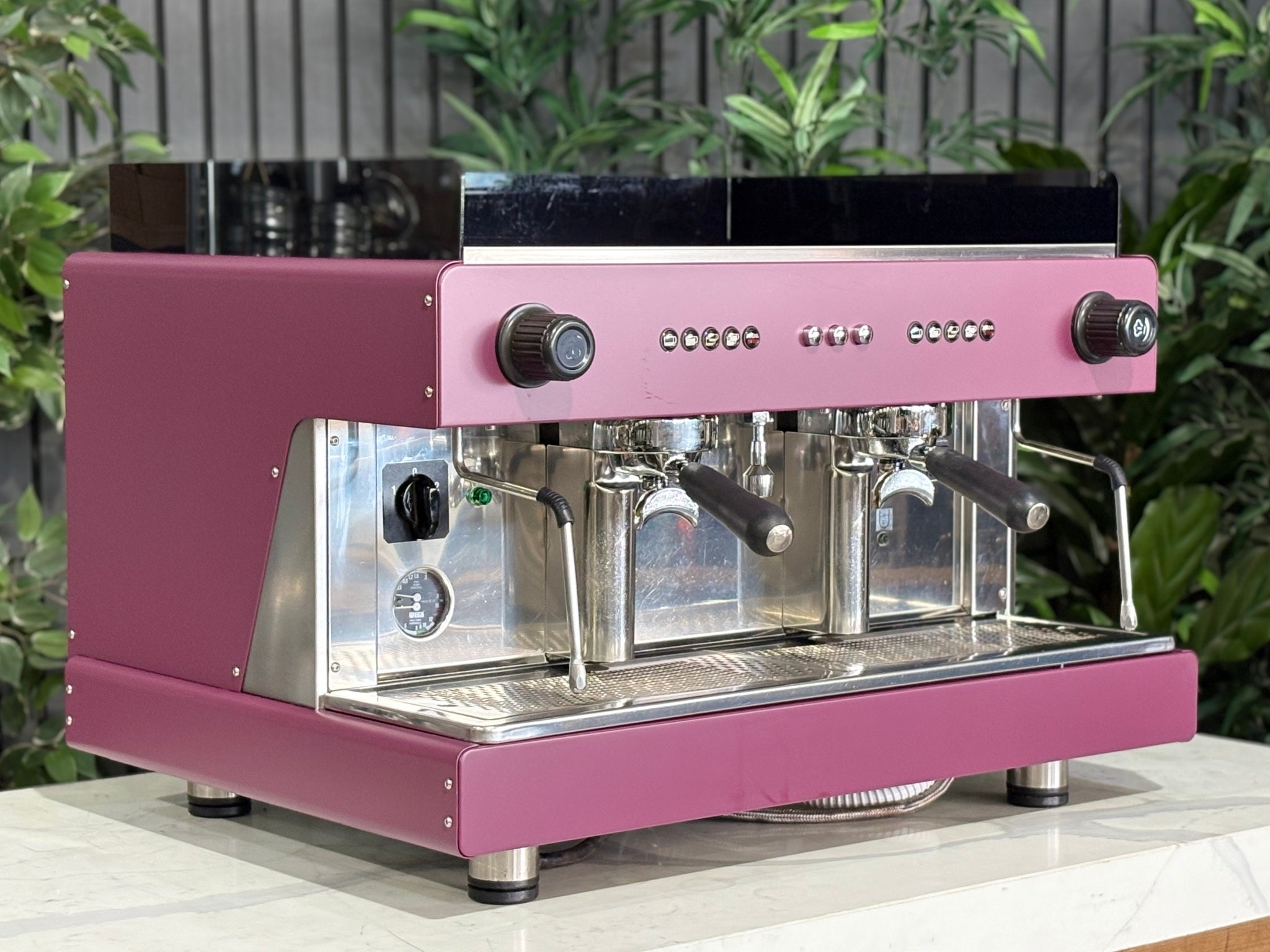 Wega Pegaso EVD Deep - 2 Group Commercial Espresso Machine - Pink