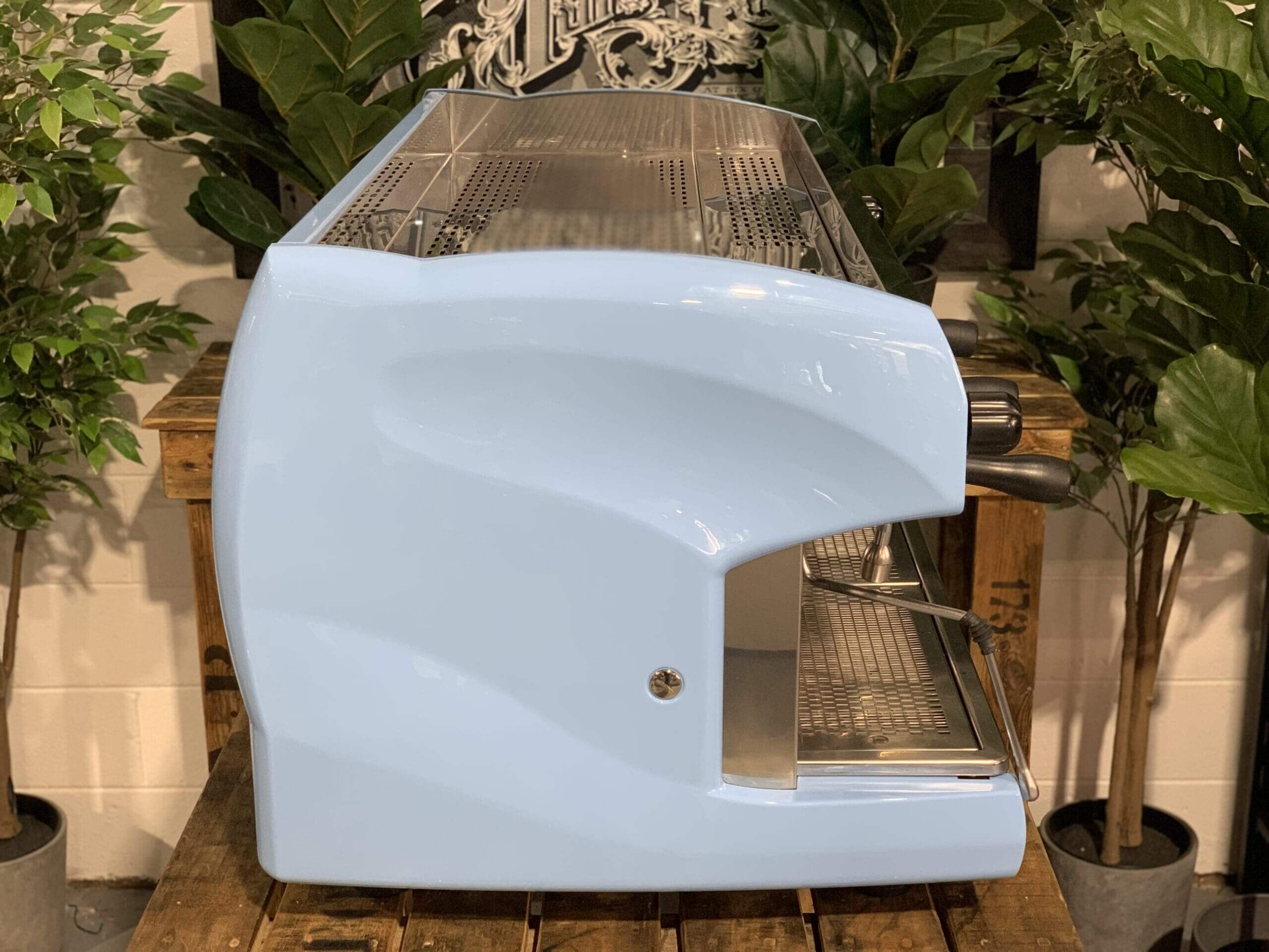Wega Polaris High Cup Baby - 3 Group Commercial Espresso Machine - Blue