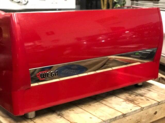 Wega Polaris Low Cup - 3 Group Commercial Espresso Machine - Red