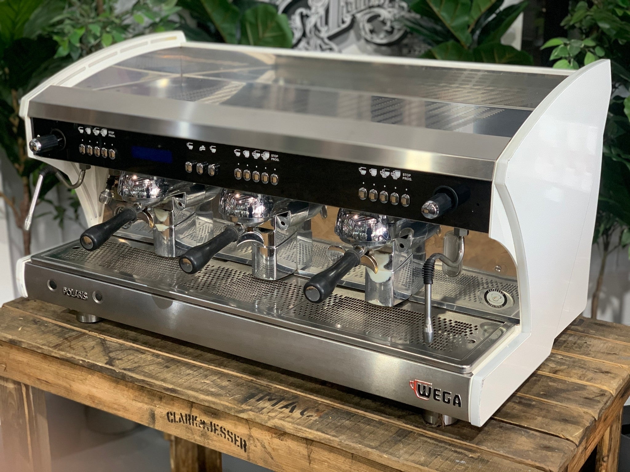 Wega Polaris Tron - 3 Group Commercial Espresso Machine - White