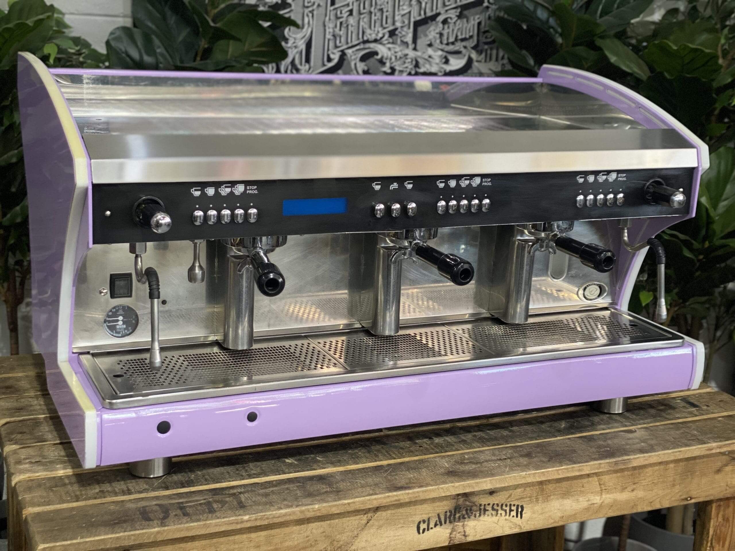 Wega Polaris Tron - 3 Group Commercial Espresso Machine - Lilac