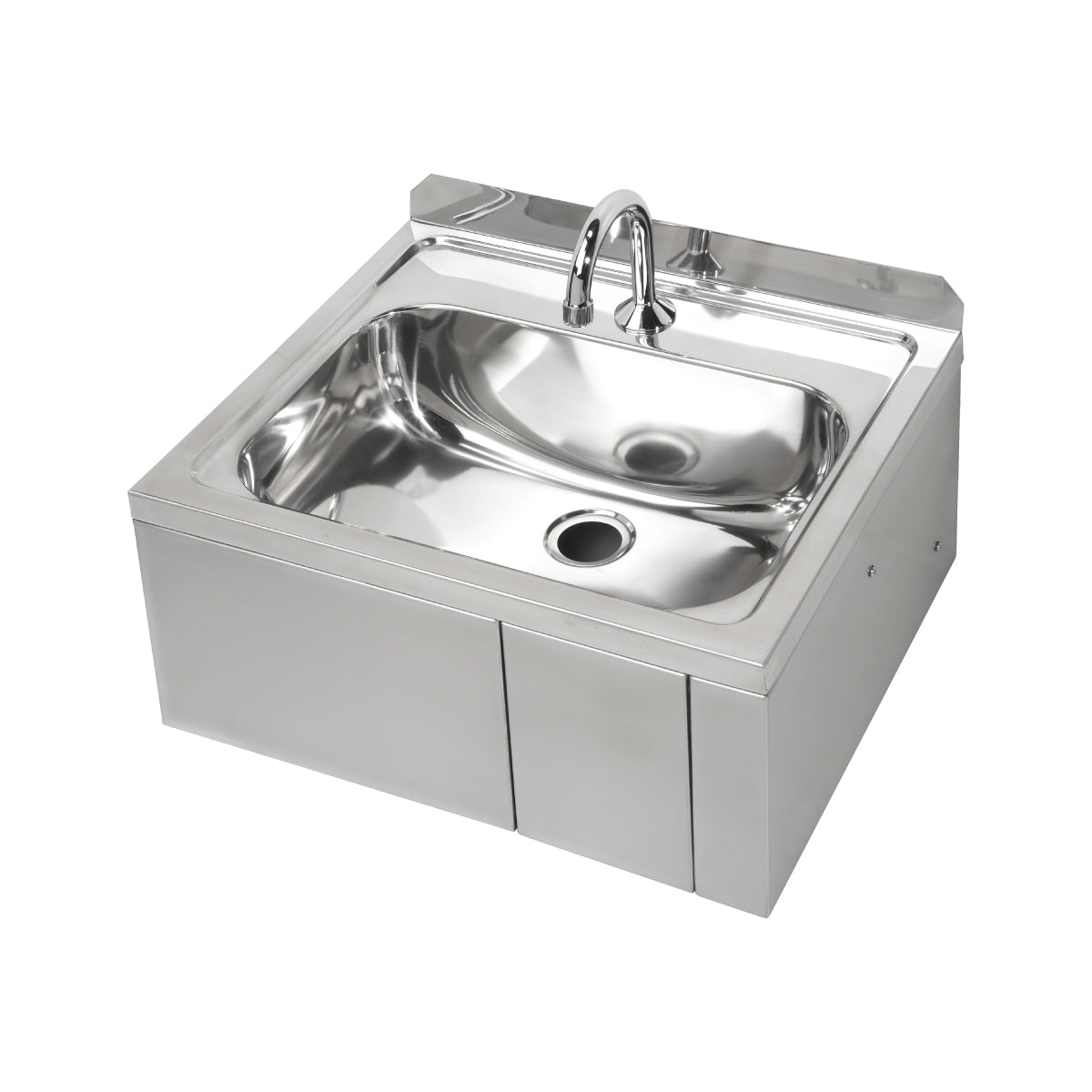 3Monkeez Hands Free Knee Operated Stainless Steel Timed Flowed Basin - AB-KNEEHB-TF