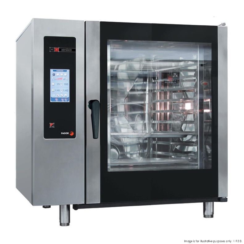 CLEARANCE - Fagor Advanced Plus Gas 10 Trays Touch Screen Control Combi Oven with Cleaning System - APG-101-NSW1962