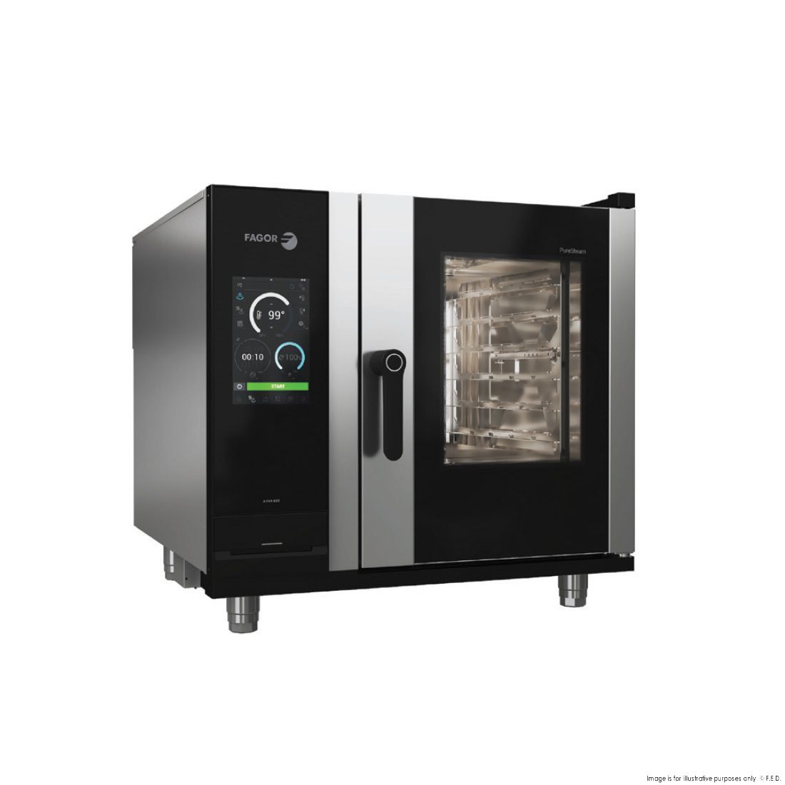 CLEARANCE - FAGOR IKORE Advanced Boiler 6 Tray Electric Combi Oven - APW-061ERLWS-QLD347