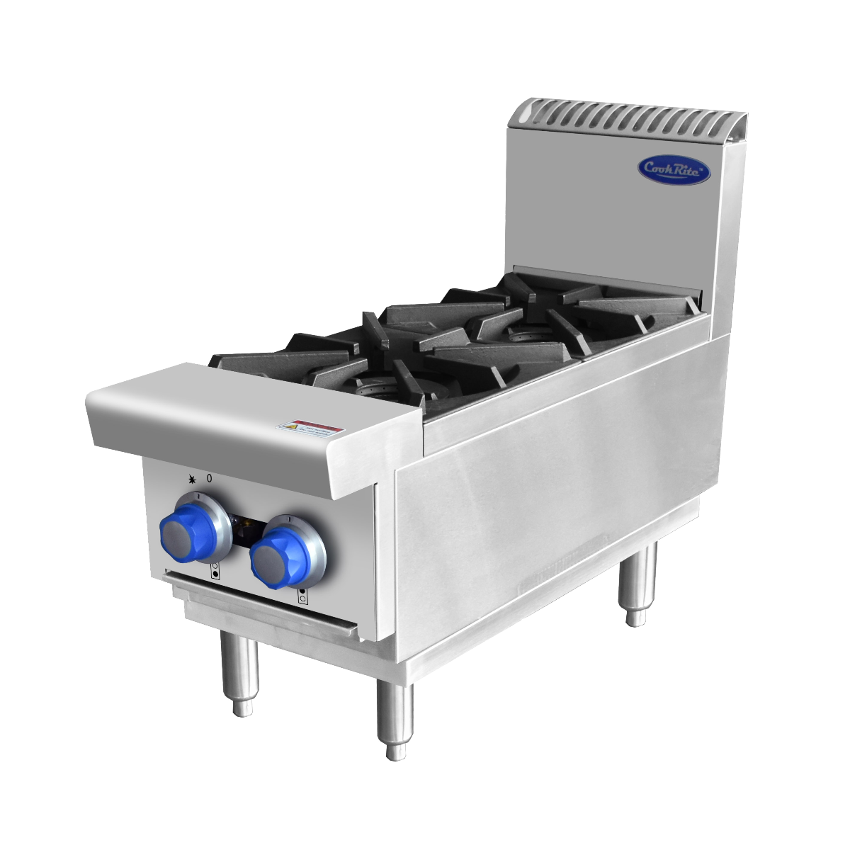 Cookrite AT80G2B-C Open 2 Burner Cook Top - Natural Gas/LPG