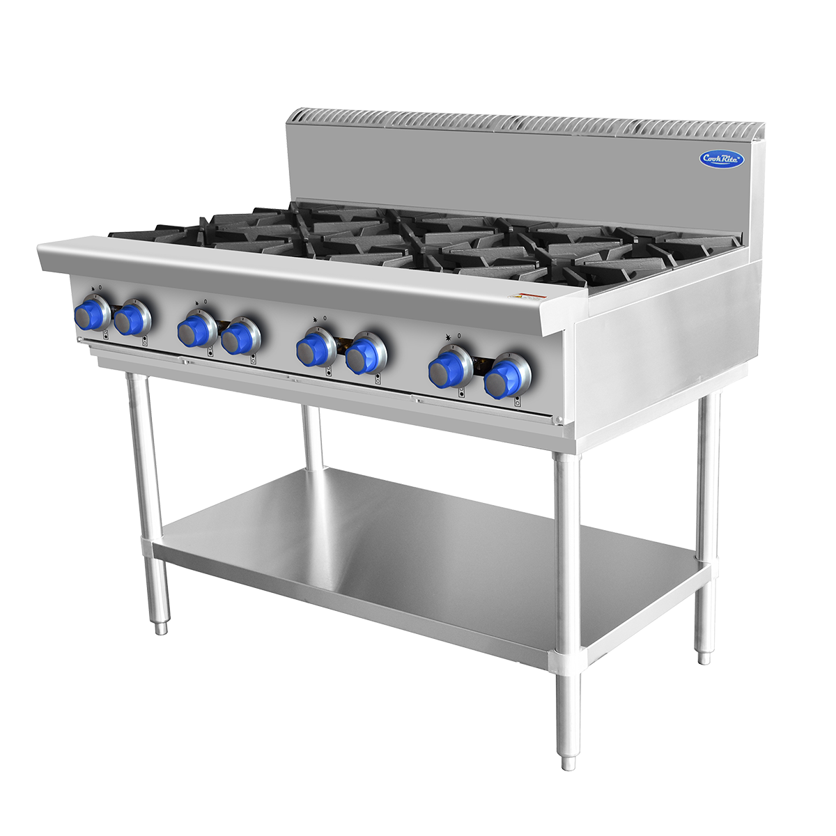 Cookrite AT80G8B-F 8 Burner Cook Top - Natural Gas/LPG