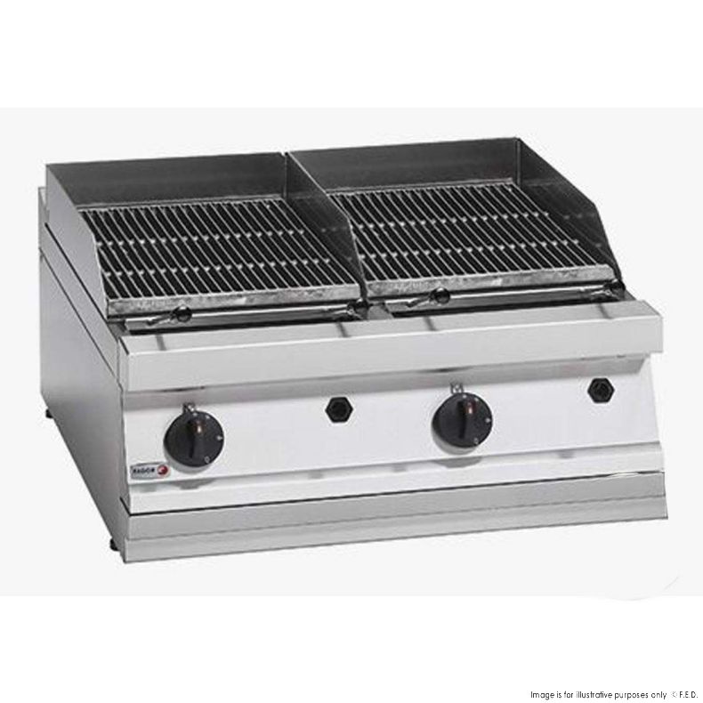 CLEARANCE - Fagor 700 series - Gas charcoal 2 grid grill - BG7-10-VIC730