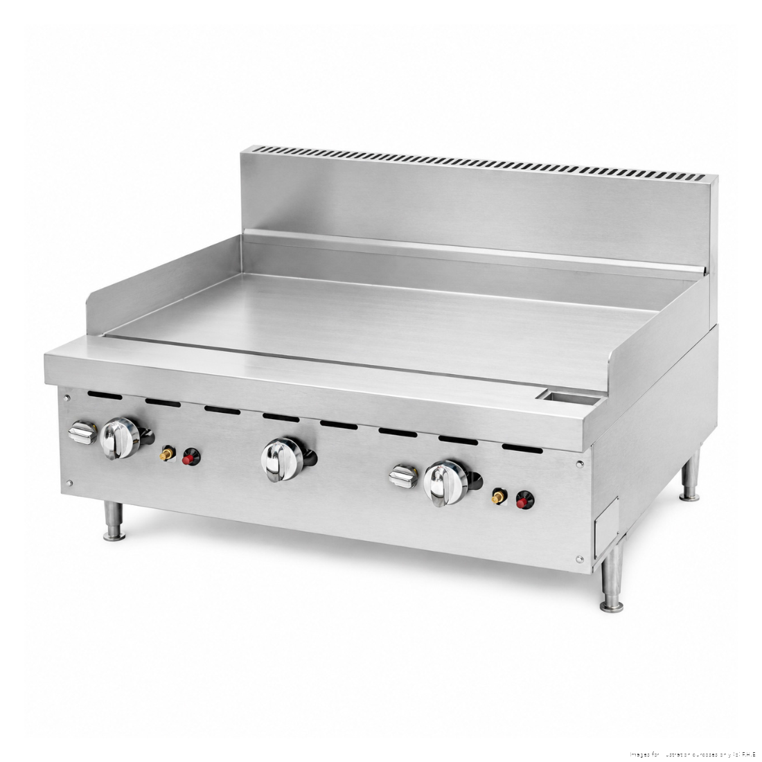 BRENNER Forge 800 Series Bench Top Gas Griddle NG with 3 burners - BREG8G-900N