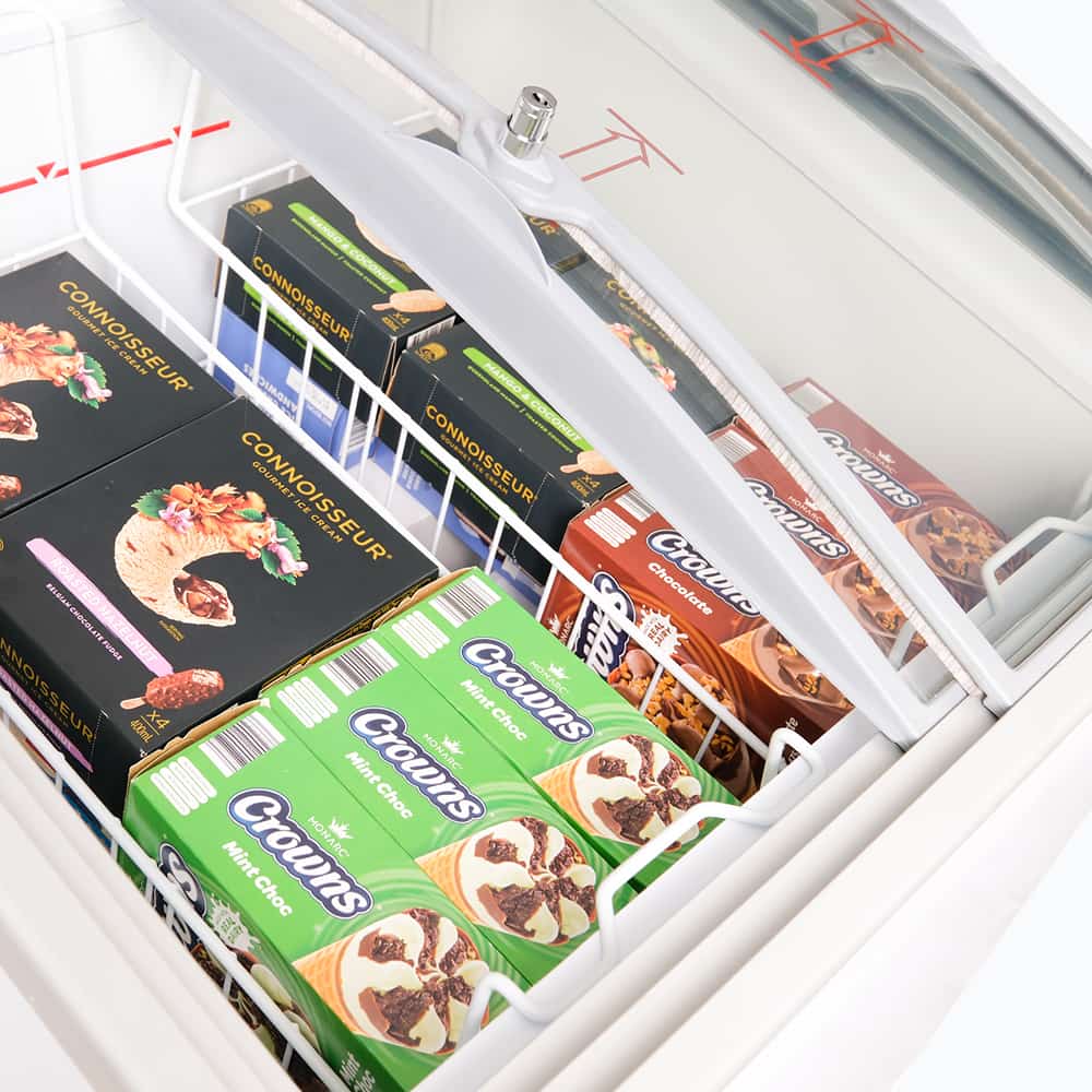 Bromic Display Chest Freezer - 176L - Curved Glass Top CF0200ATCG-NR