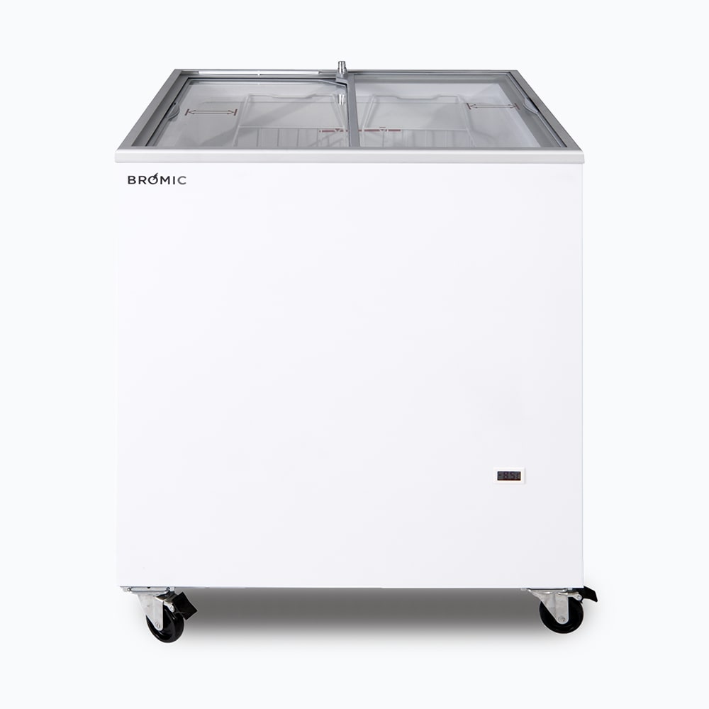 Bromic Display Chest Freezer - 191L - Flat Glass Top CF0200FTFG-NR