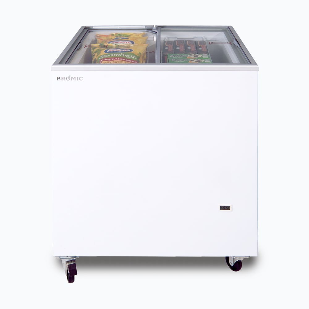 Bromic Display Chest Freezer - 191L - Flat Glass Top CF0200FTFG-NR