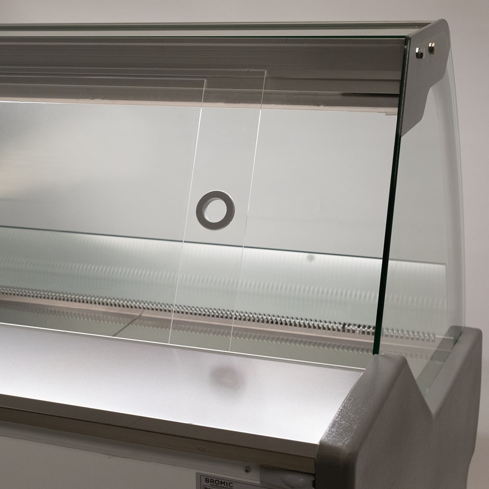 Bromic Curved Glass Deli Display - 2580mm DD2500CG-NR