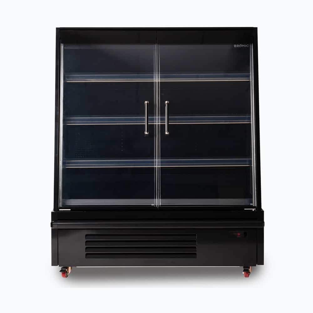 Bromic Semi Vertical Display Fridge - 1250mm - 2 Doors - Hinged SVM1250HD-NR