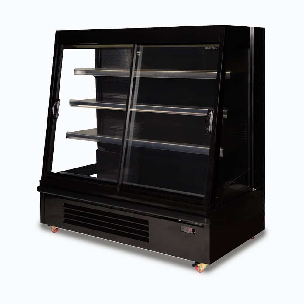 Bromic Semi Vertical Display Fridge - Gondola - 1580mm - 2 Doors - Sliding SVM1580SD-NR