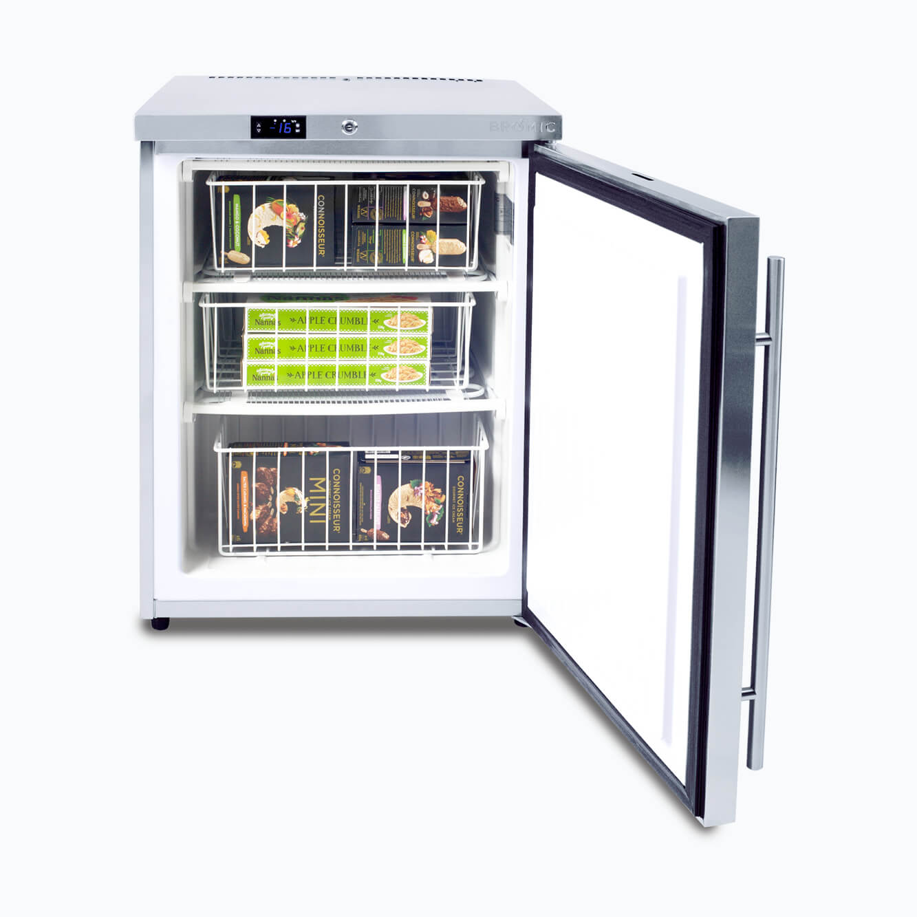 Bromic Under Bench Freezer - 115L - 1 Door - Stainless Steel UBF0140SD-NR