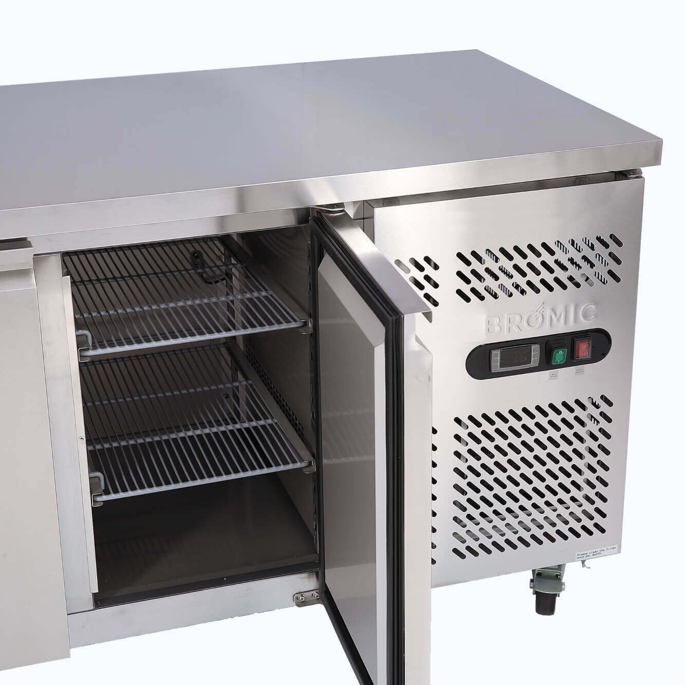Bromic Under Bench Freezer - 282L - 2 Doors - Stainless Steel UBF1360SD-NR
