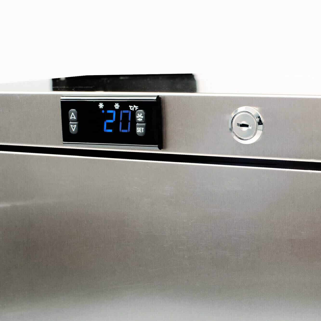 Bromic Under Bench Fridge - 138L - 1 Door - Stainless Steel UBC0140SD-NR