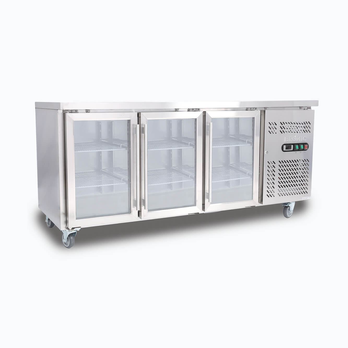 Bromic Under Bench Display Fridge - 417L - 3 Doors - Glass UBC1795GD-NR