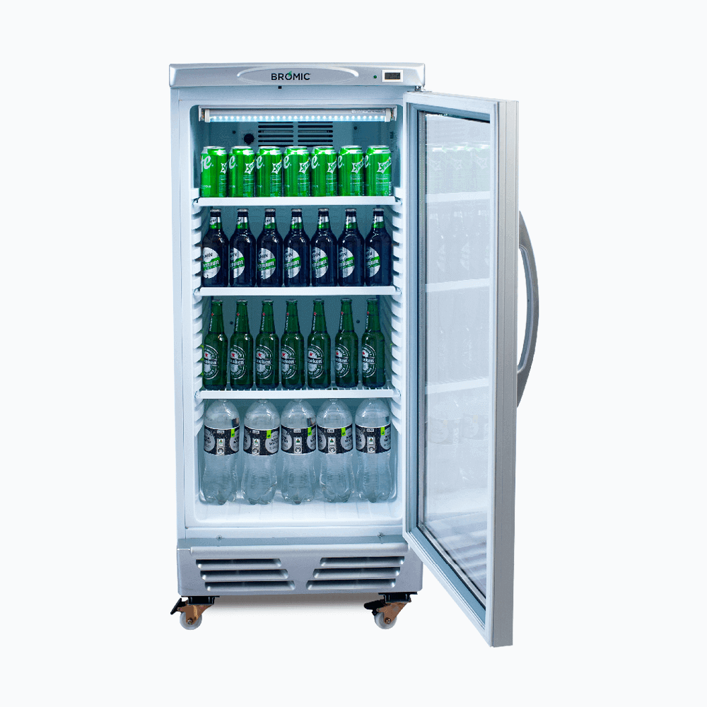 Bromic Upright Display Fridge - 215L - 1 Door - Flat Glass GM0220-NR