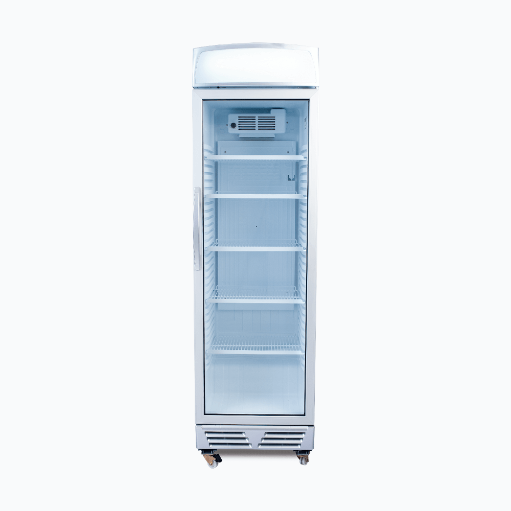 Bromic Upright Display Fridge - 372L - 1 Door - Flat Glass - Lightbox GM0374L-NR