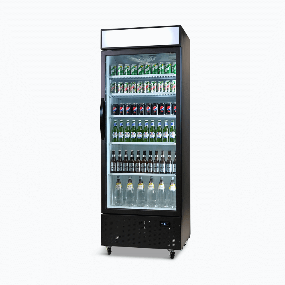 Bromic Upright Display Fridge - 659L - 1 Door - Flat Glass - Lightbox GM0690LB