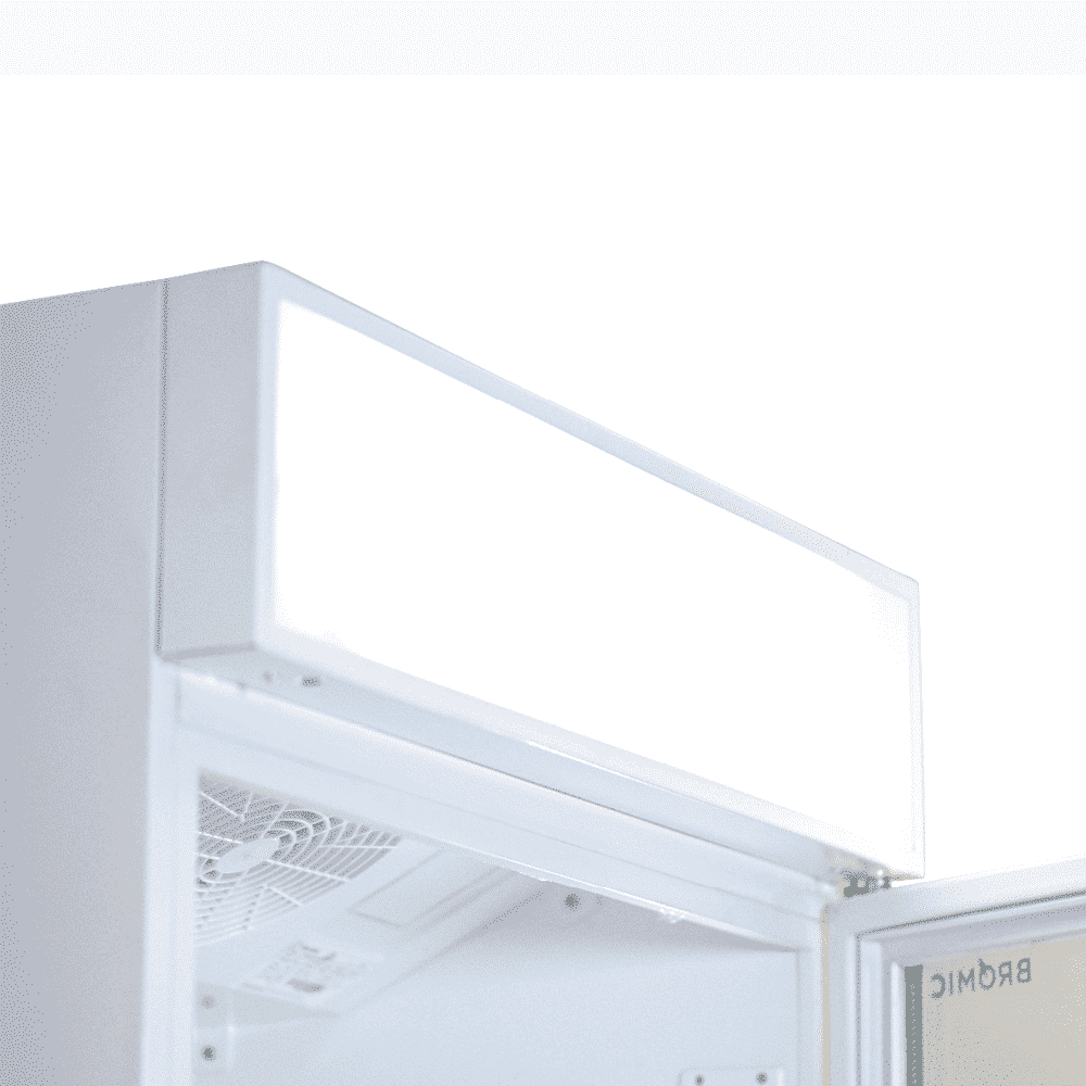 Bromic Upright Display Fridge - 659L - 1 Door - Flat Glass - Lighbox GM0690LW