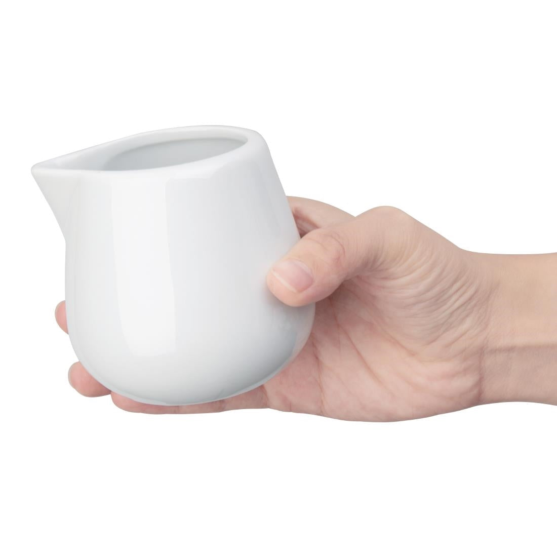 Olympia Whiteware Cream & Milk Jugs 230ml (12 Pack) - C205