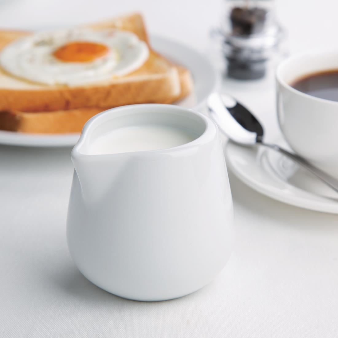 Olympia Whiteware Cream & Milk Jugs 230ml (12 Pack) - C205
