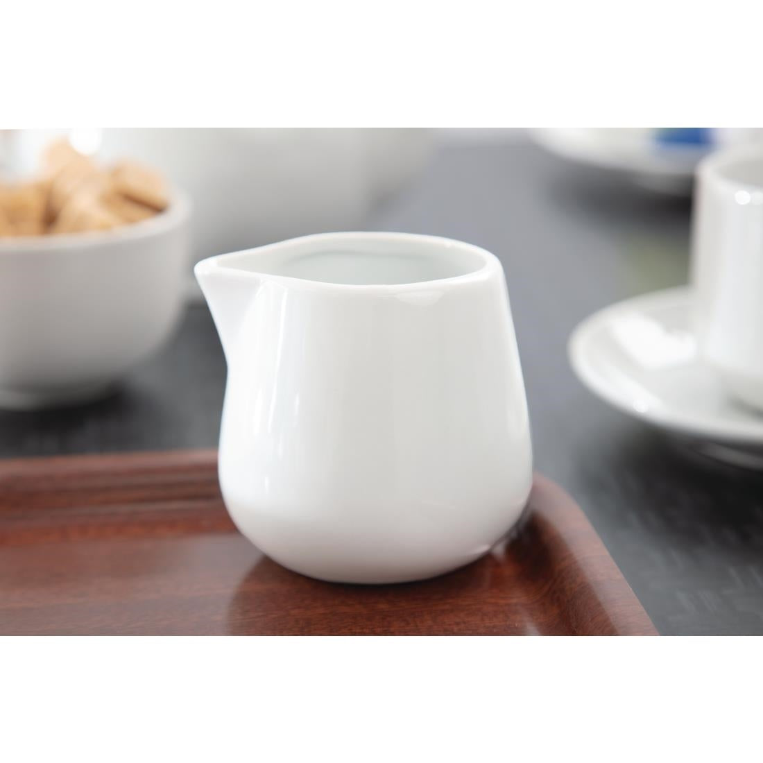 Olympia Whiteware Cream & Milk Jugs 230ml (12 Pack) - C205