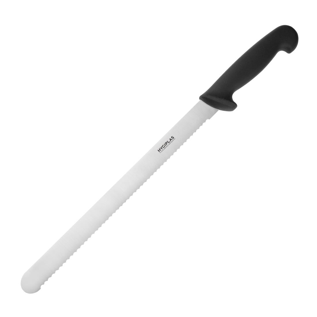 Hygiplas Serrated Slicer Black 305mm - C580