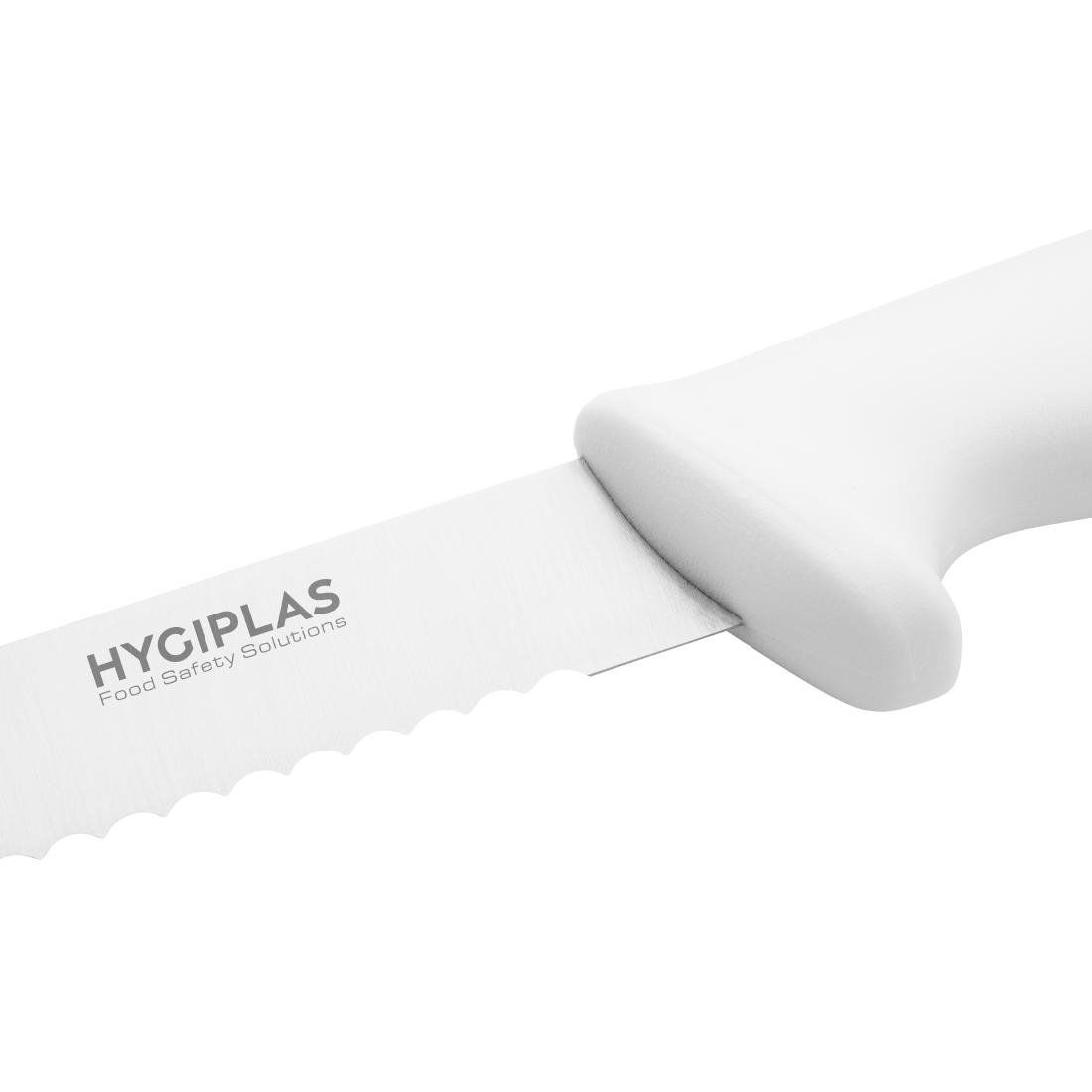 Hygiplas Serrated Slicer White 255mm - C883