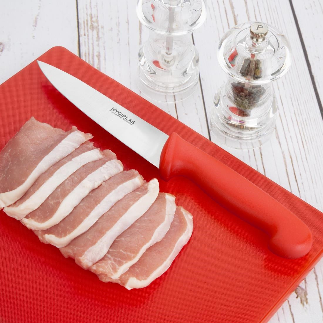 Hygiplas Chefs Knife Red 160mm - C887