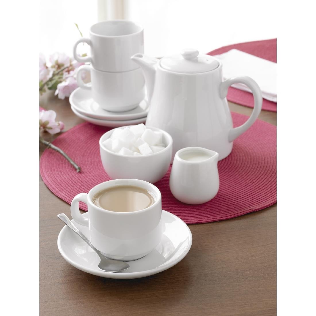 Olympia Whiteware Cream & Milk Jugs 230ml (12 Pack) - C205
