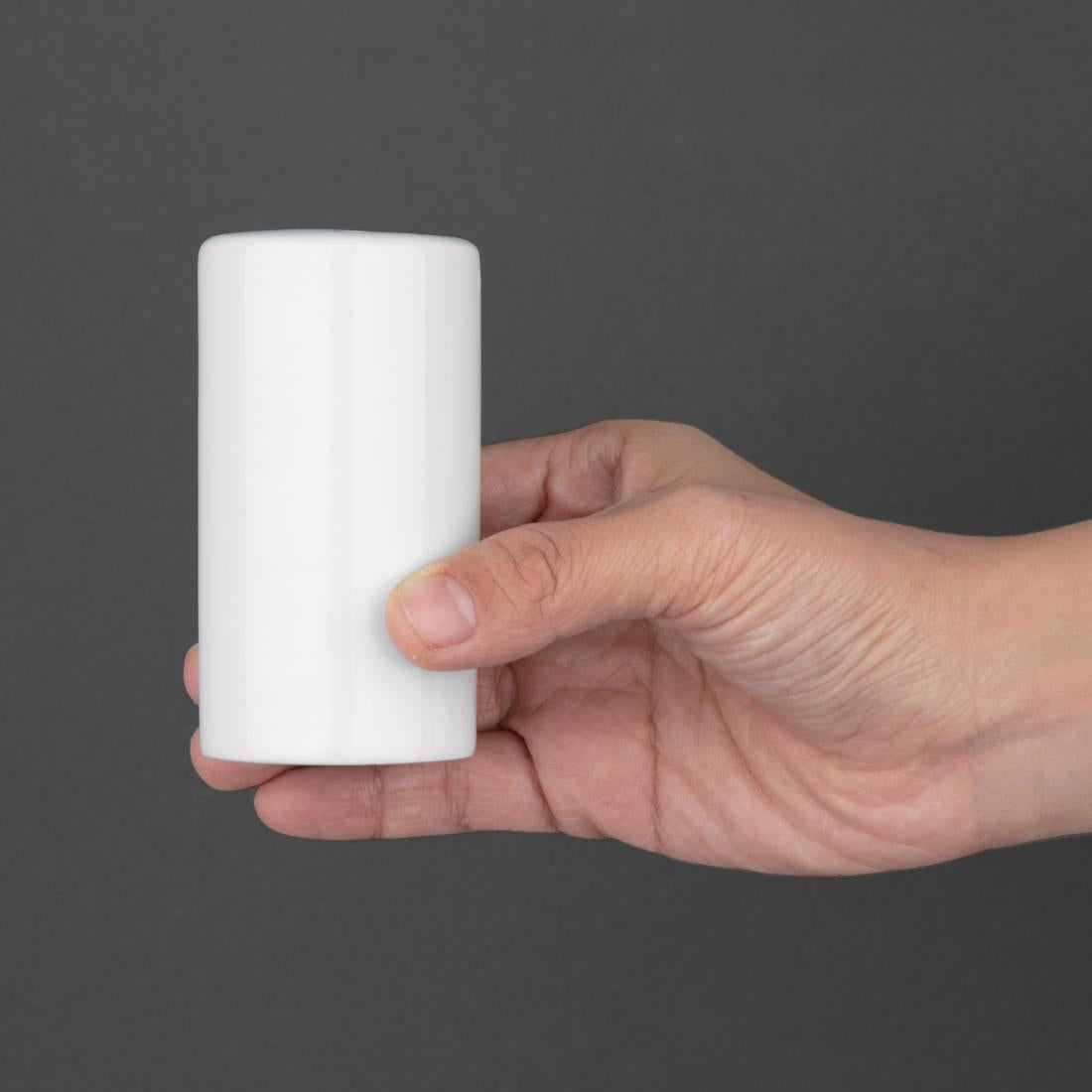 Olympia Whiteware Pepper Shakers 80mm (12 Pack) - CB703