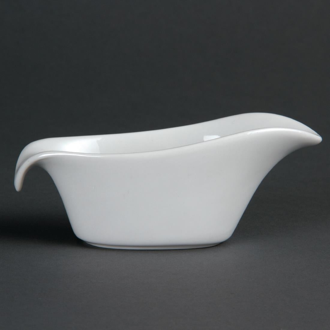 Olympia Whiteware Gravy Boats 85ml 3oz (6 Pack) - CB707