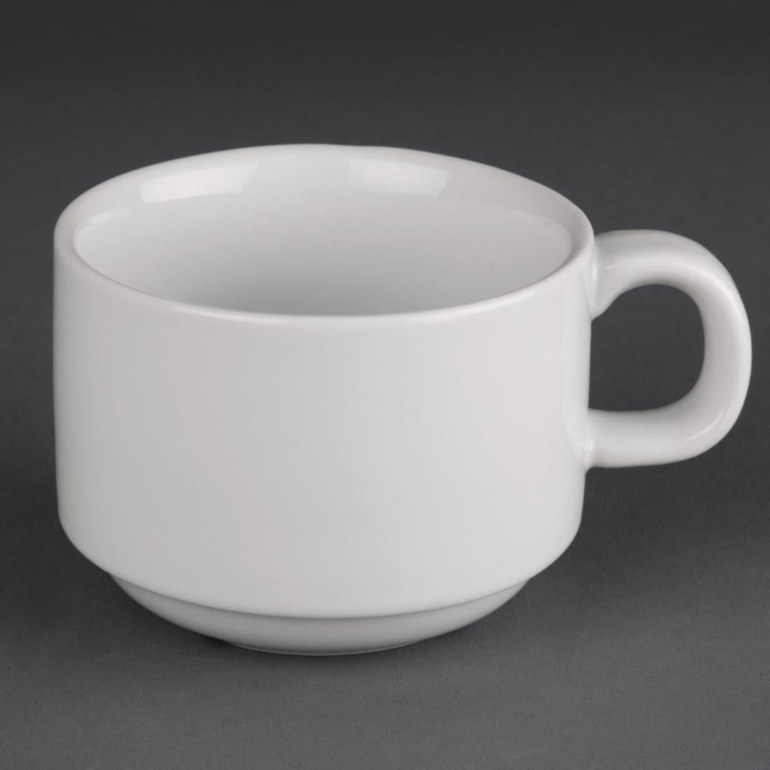 SPECIAL OFFER Olympia Athena Stacking Tea Cup And Saucer Combo (24 Pack) - S376