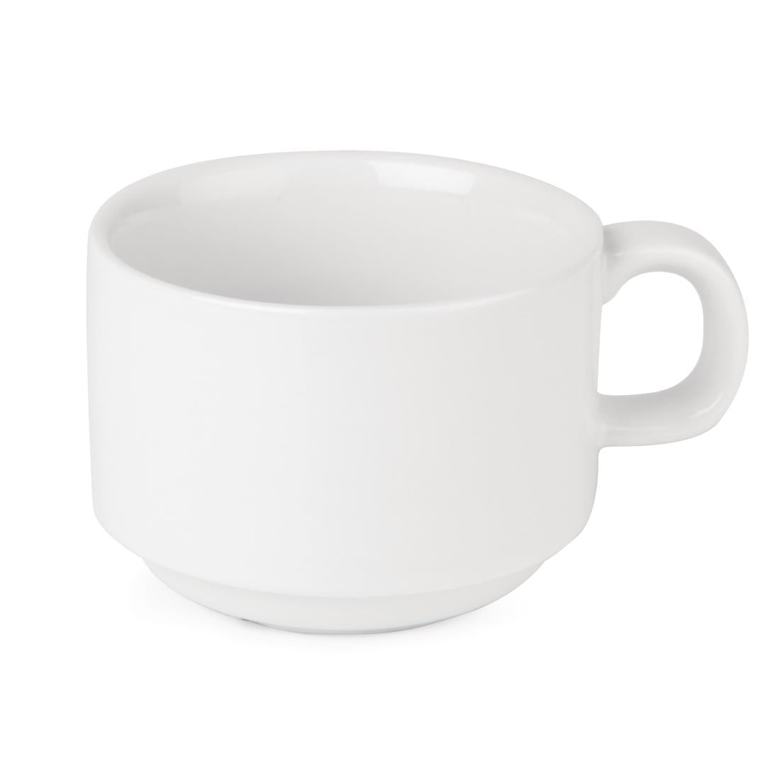 SPECIAL OFFER Olympia Athena Stacking Tea Cup And Saucer Combo (24 Pack) - S376