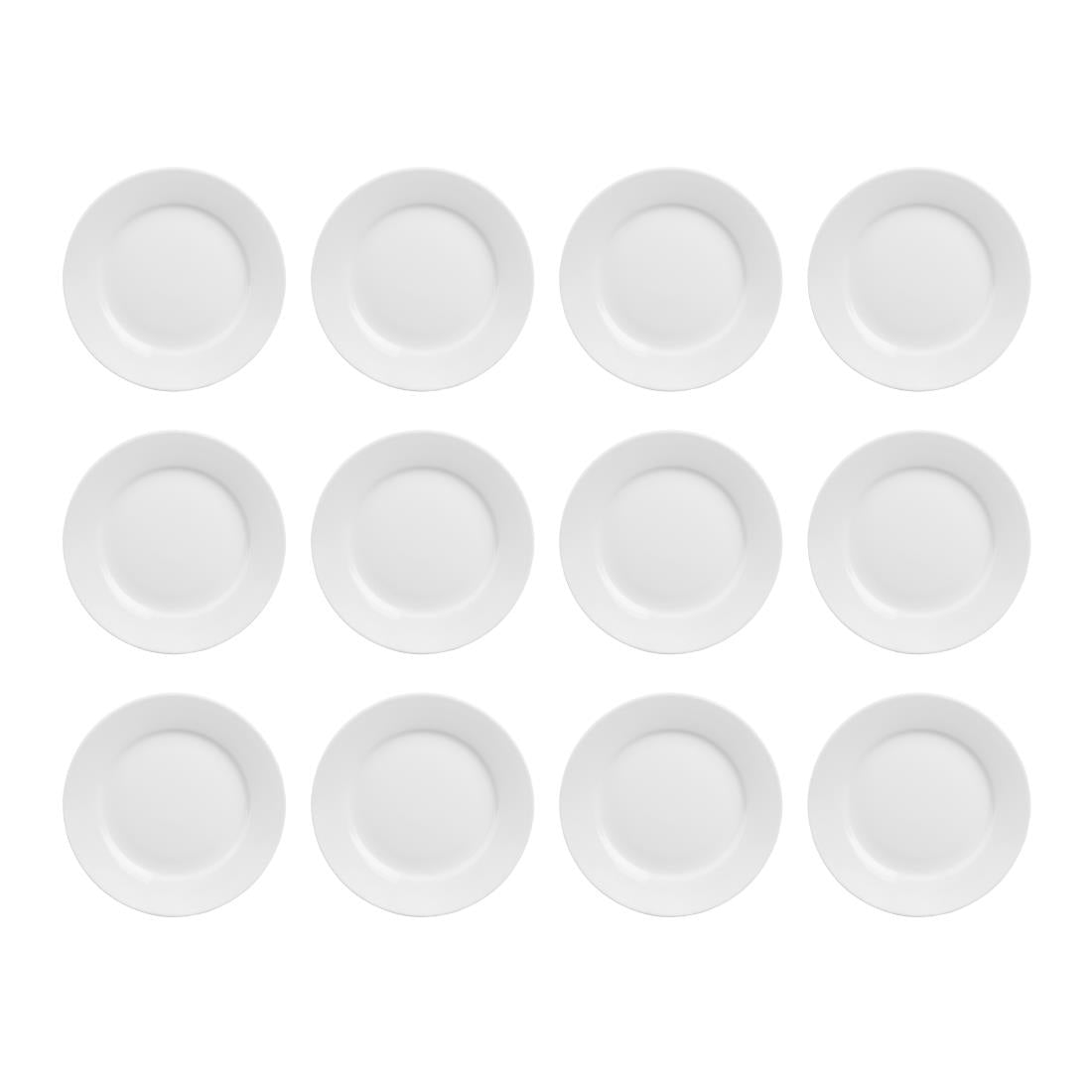 Olympia Athena Wide Rimmed Plates 228mm (Box 12) - CC208