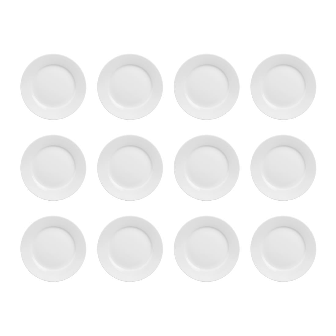 Olympia Athena Wide Rimmed Plates 254mm (Box 12) - CC209