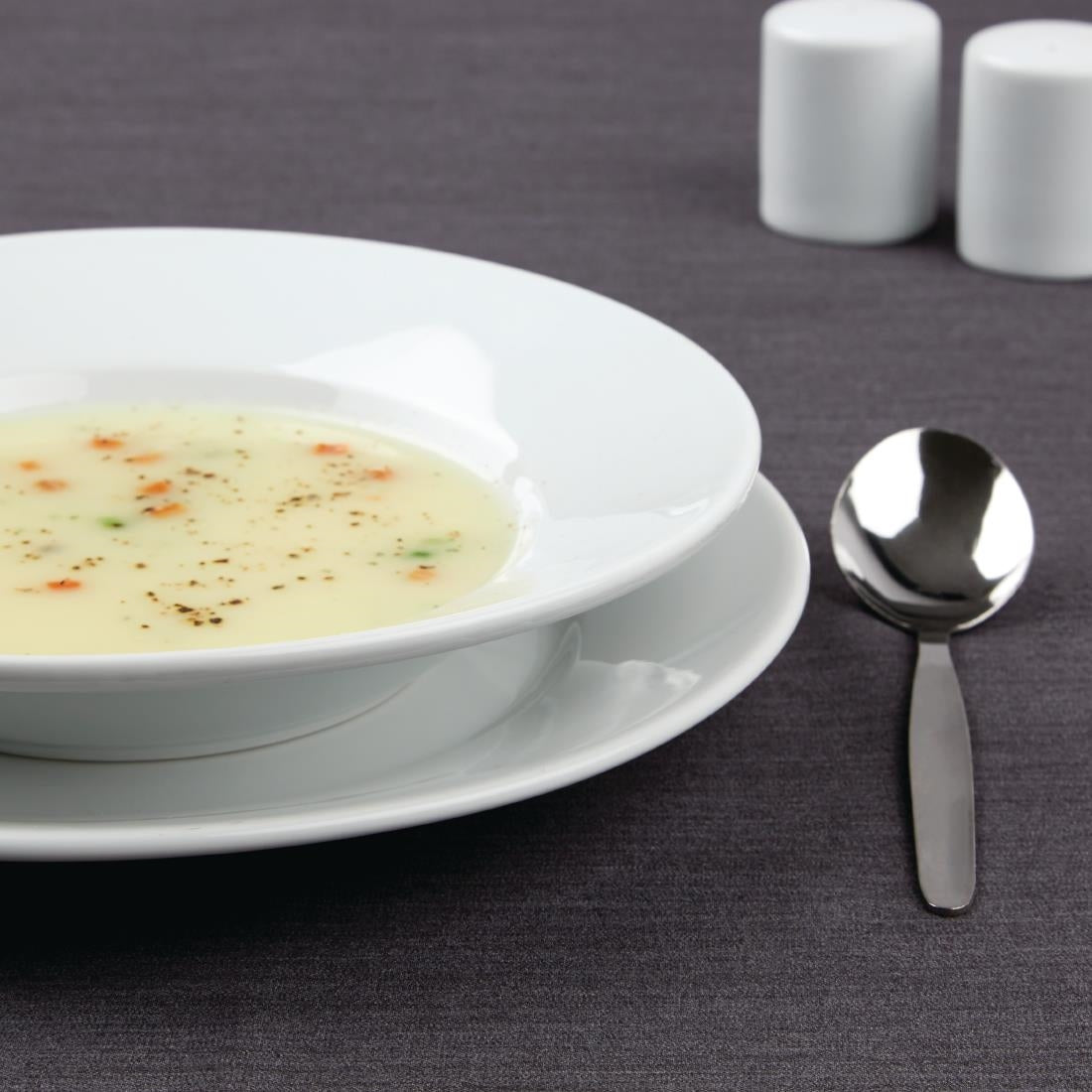 Olympia Athena Rimmed Soup Bowls (Box 6) - CC214