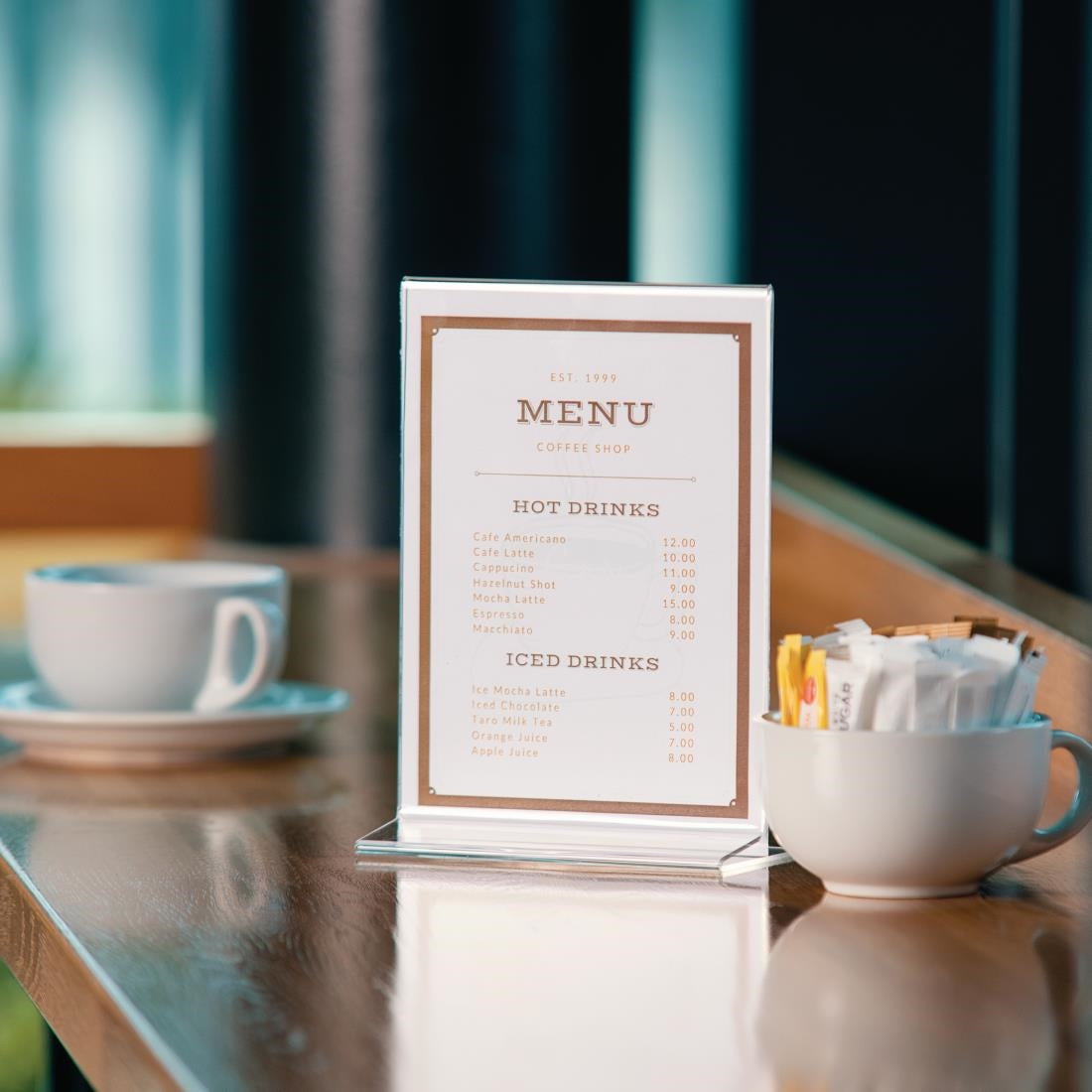 Olympia Menu Holder Acrylic A5 - CC446