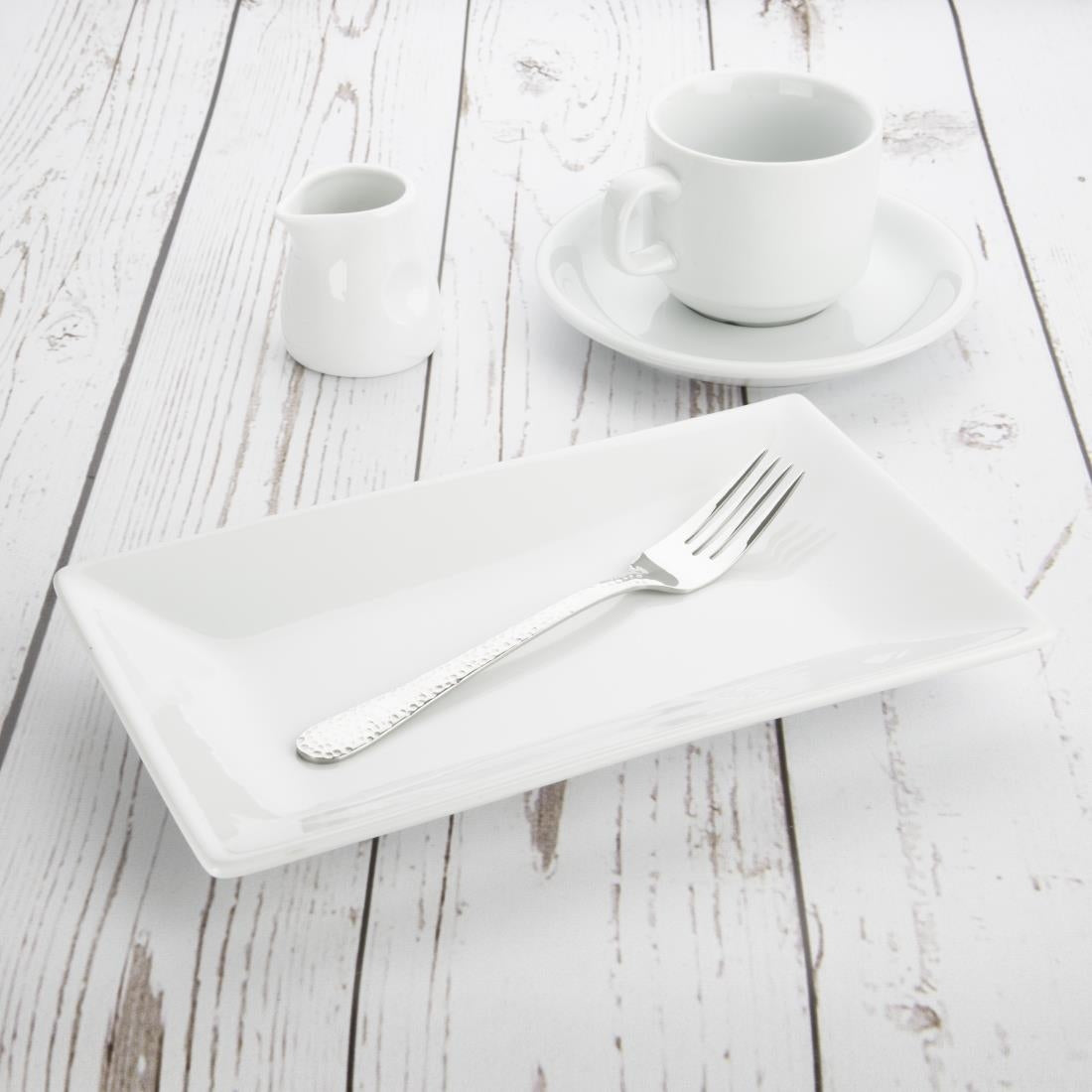 Olympia Whiteware Serving Rectangular Platters 250x 150mm (4 Pack) - CC894