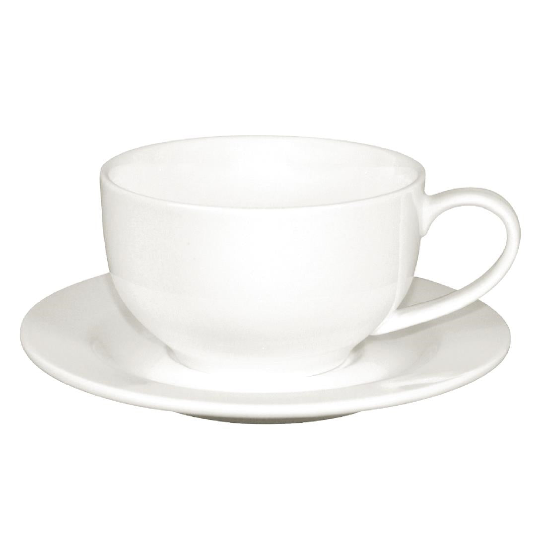 Olympia Lumina Round Saucers White 156mm (6 Pack) - CD648