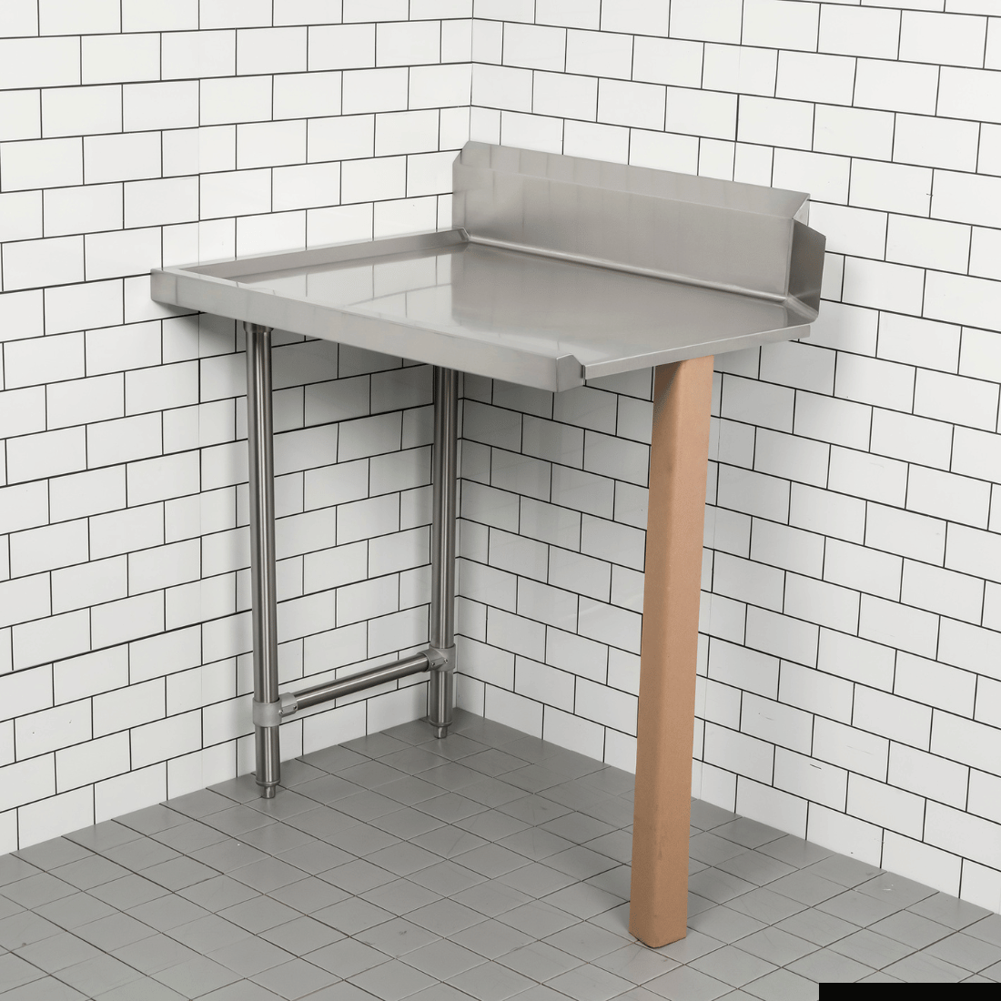 Modular Systems Clean Dish Table With Splashback CDT-1200R