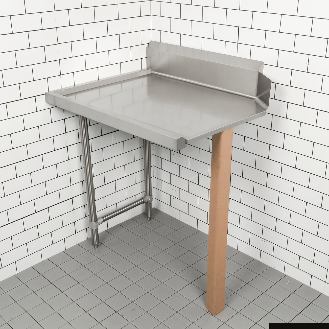 Modular Systems Clean Dish Table With Splashback CDT-600R