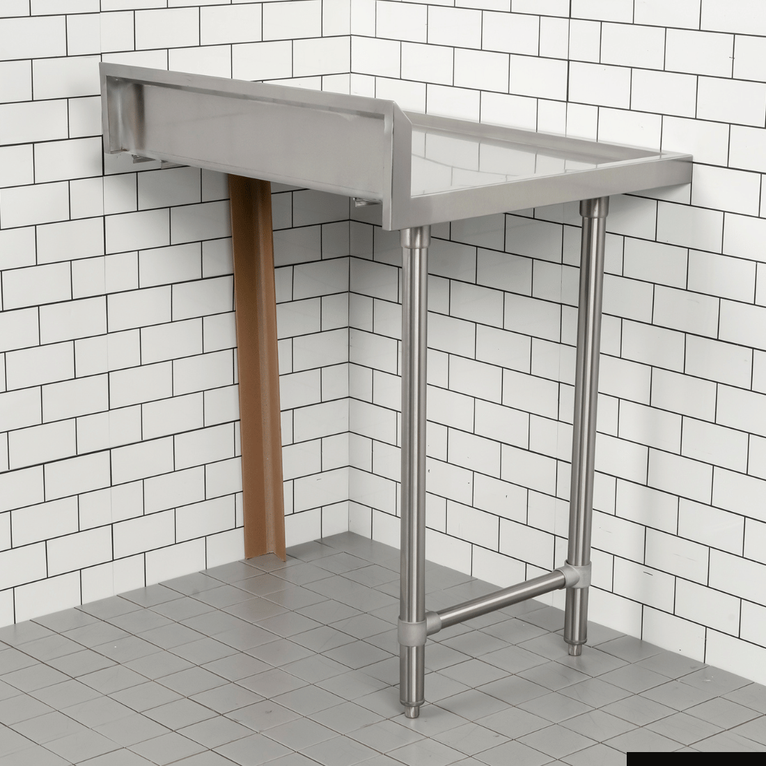 Modular Systems Clean Dish Table With Splashback CDT-600R