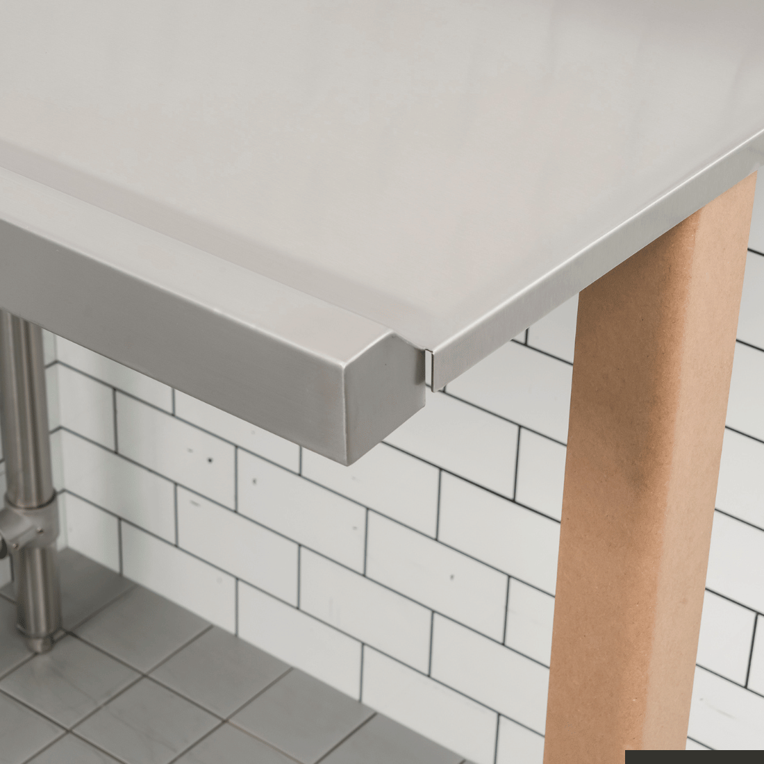 Modular Systems Clean Dish Table With Splashback CDT-900R