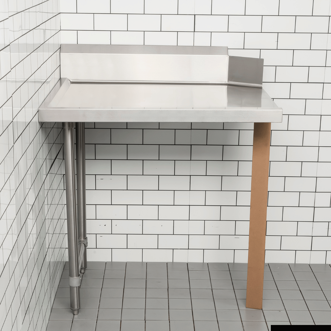 Modular Systems Clean Dish Table With Splashback CDT-600R